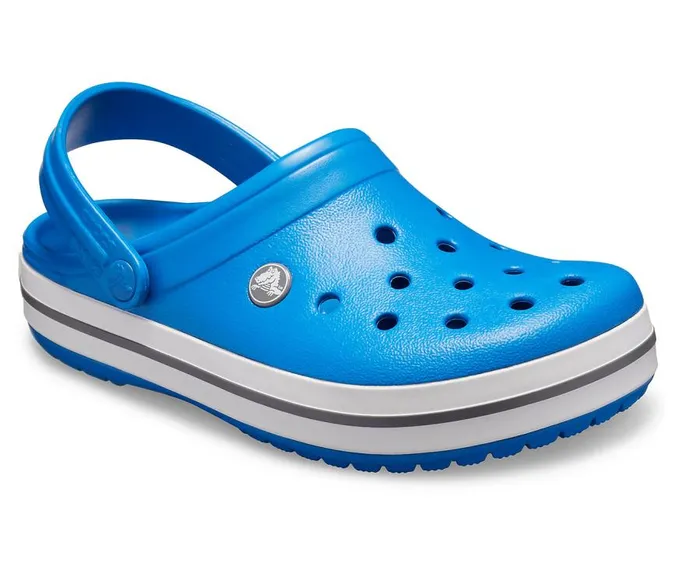 WomensMens Crocband Clog Bright Cobalt Charcoal Crocs Clogs