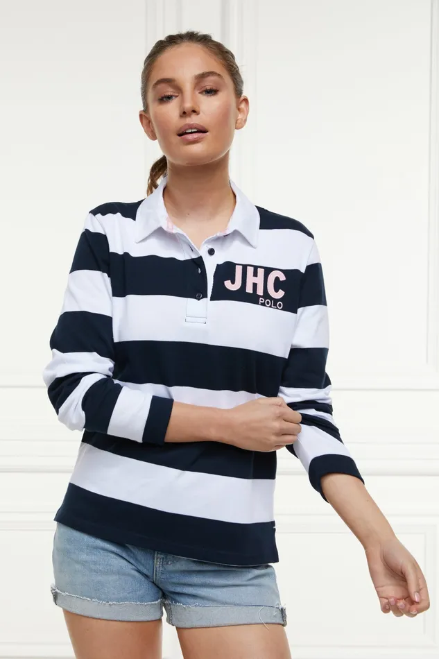 Womens Tops Holland Cooper JHC Sweatshirt White Ink Navy Womens Tops Holland Cooper JHC Sweatshirt White Ink Navy