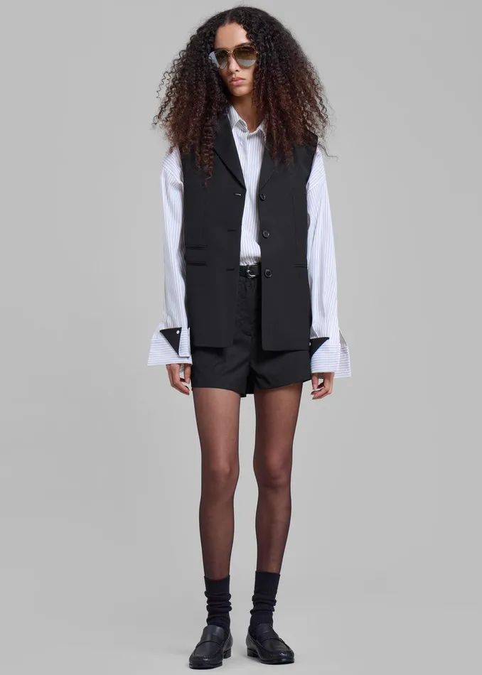 Xandra Vest 8211 Black Women The Frankie Shop Clothing