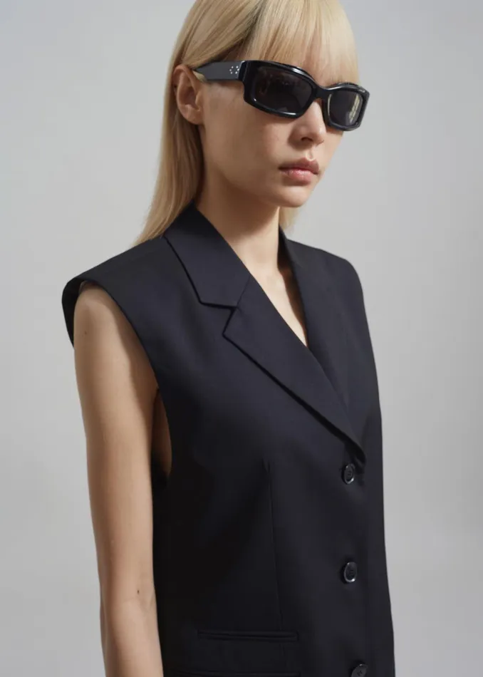 Xandra Vest 8211 Black Women The Frankie Shop Clothing