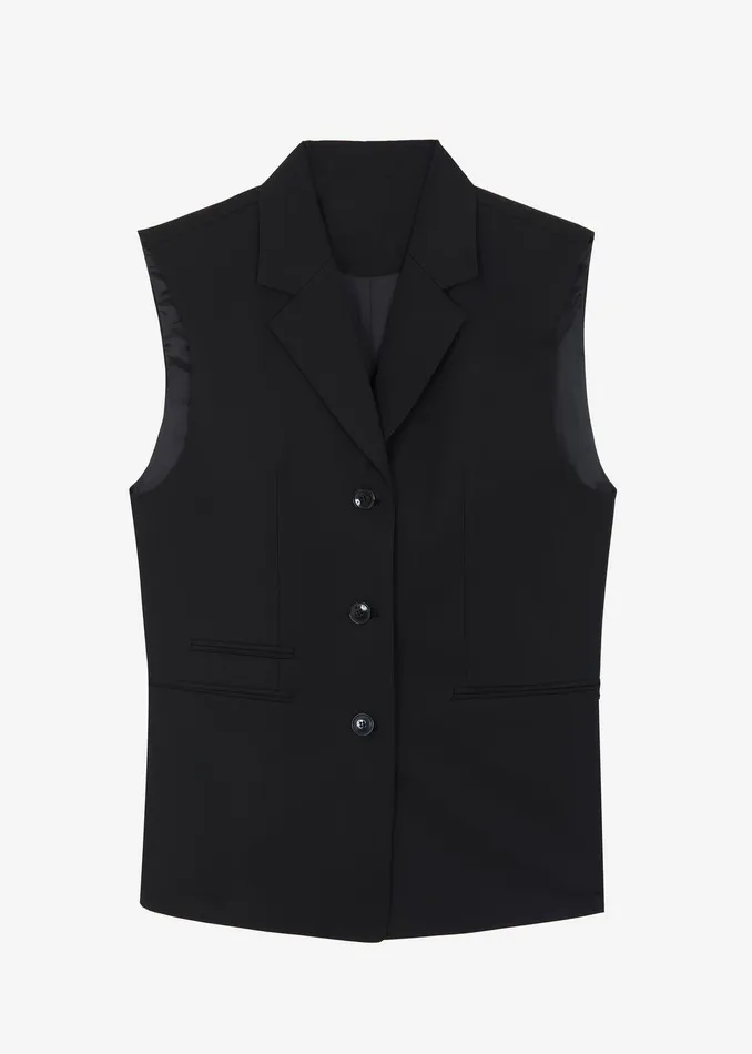 Xandra Vest 8211 Black Women The Frankie Shop Clothing